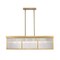 Z-Lite Carnaby Pendant, 10-Light, 12 In.W x 42.25 In.L x 12 In.H, Modern Gold/Clear Ribbed 7504-42L-MGLD - alternate 1